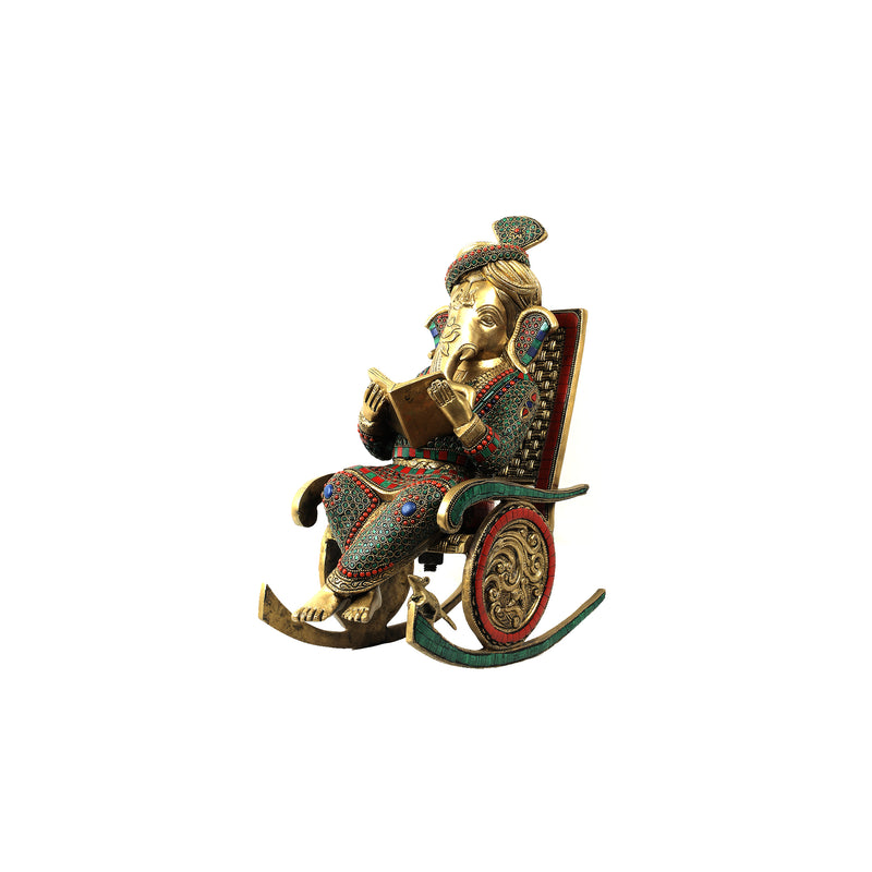 Brass Lord Ganesh Reading