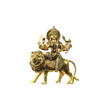 Brass Durga Devi Sitting On Lion