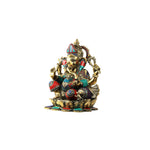 Brass Ganesha Sitting On Lotus Base