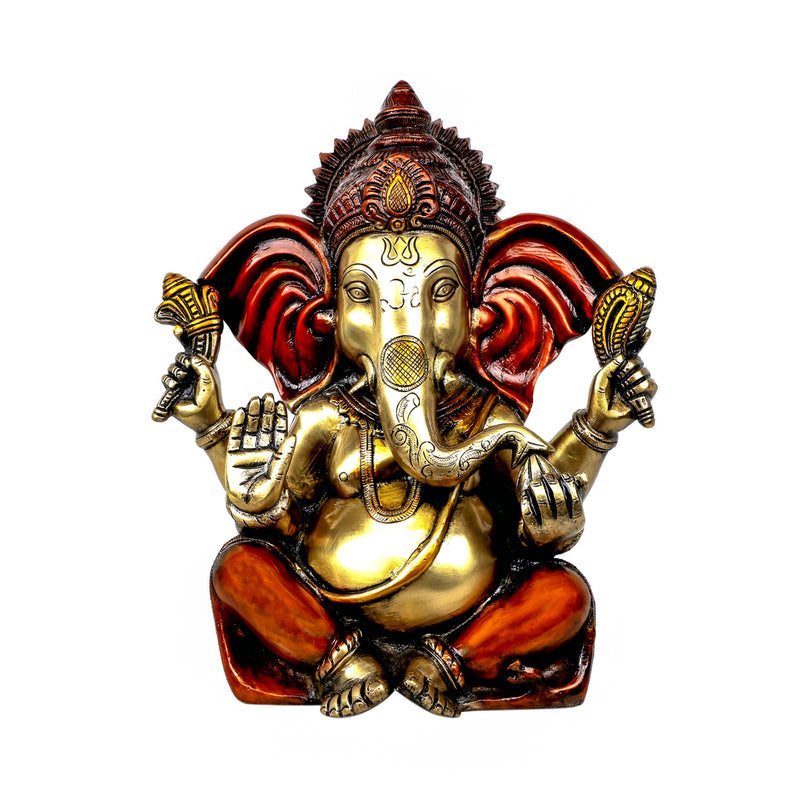 Brass Ganesha Sitting