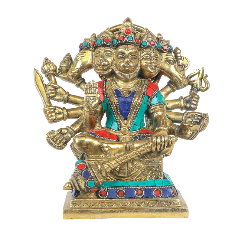 Brass Panchmukhi Hanuman