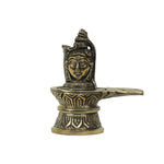 Brass Shivalinga With Shiva Head