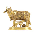 Brass Cow With Calf