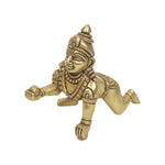 Brass Laddu Krishna Statue