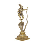 Brass Krishna With Snake Idol