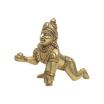 Brass Laddu Krishna Statue