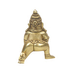 Brass Laddu Krishna Statue