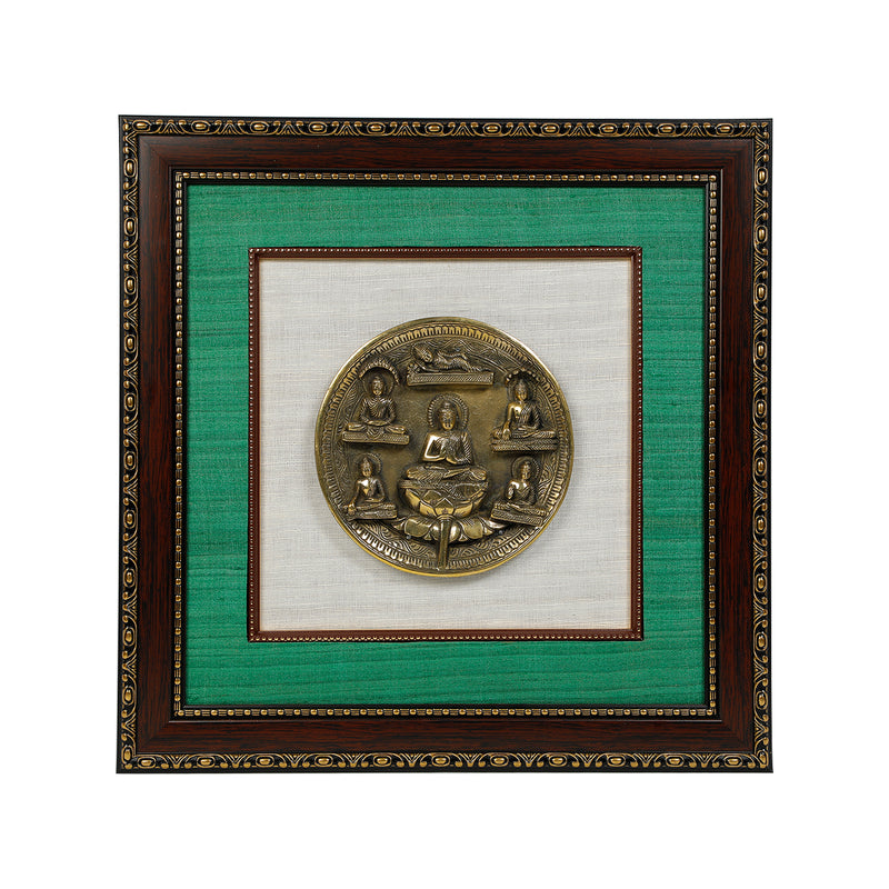 Buddha Plate With Wooden Frame