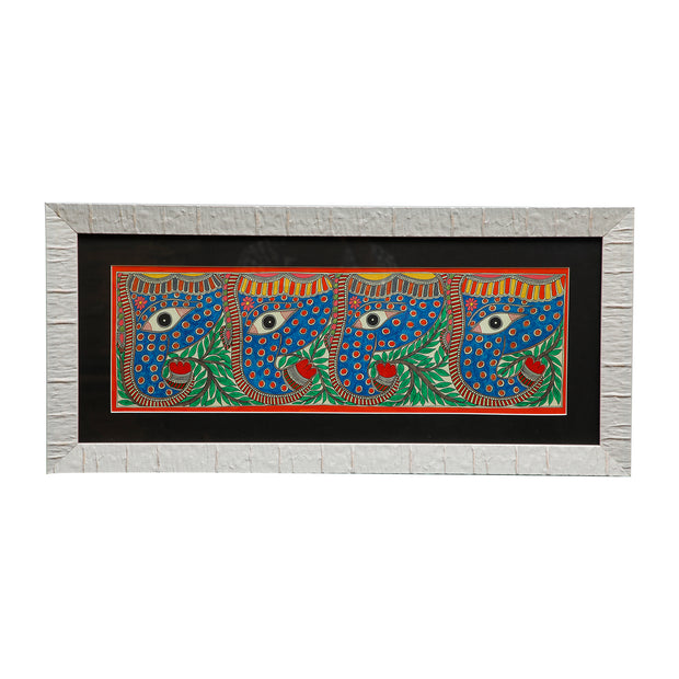 Elephant Art - Madhubani Panting