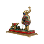 Brass Ganesh Chariot Rath