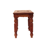 Wooden Side Table With Enla Work 