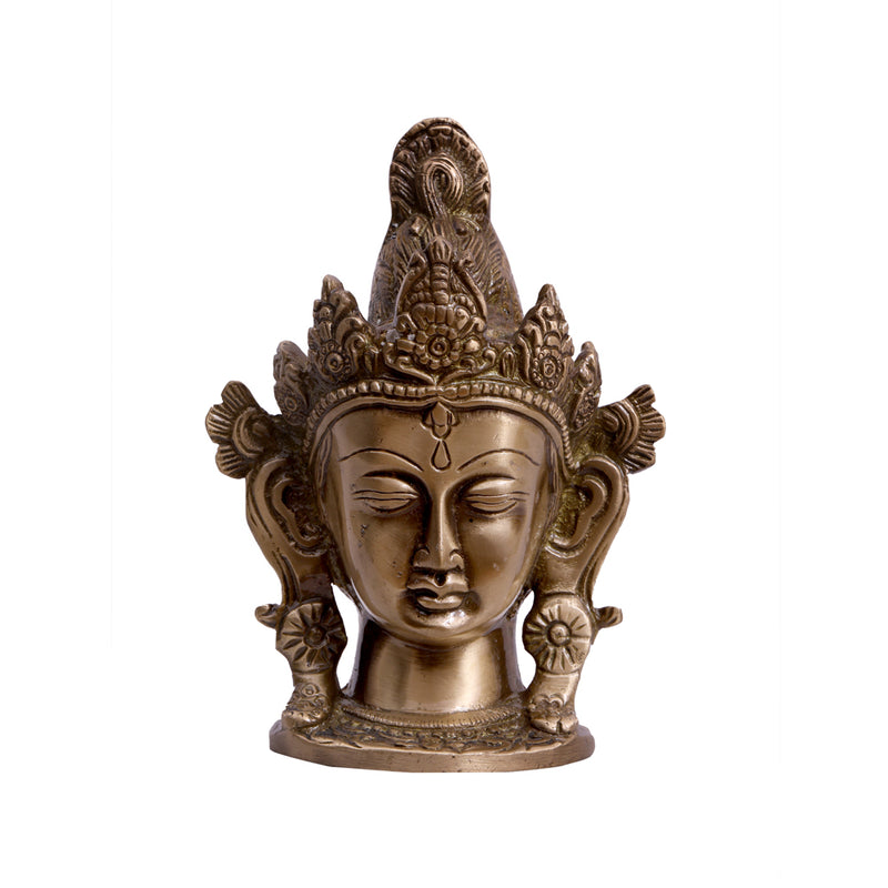 Brass Tara Head Antique