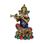 Brass Flute Ganesh