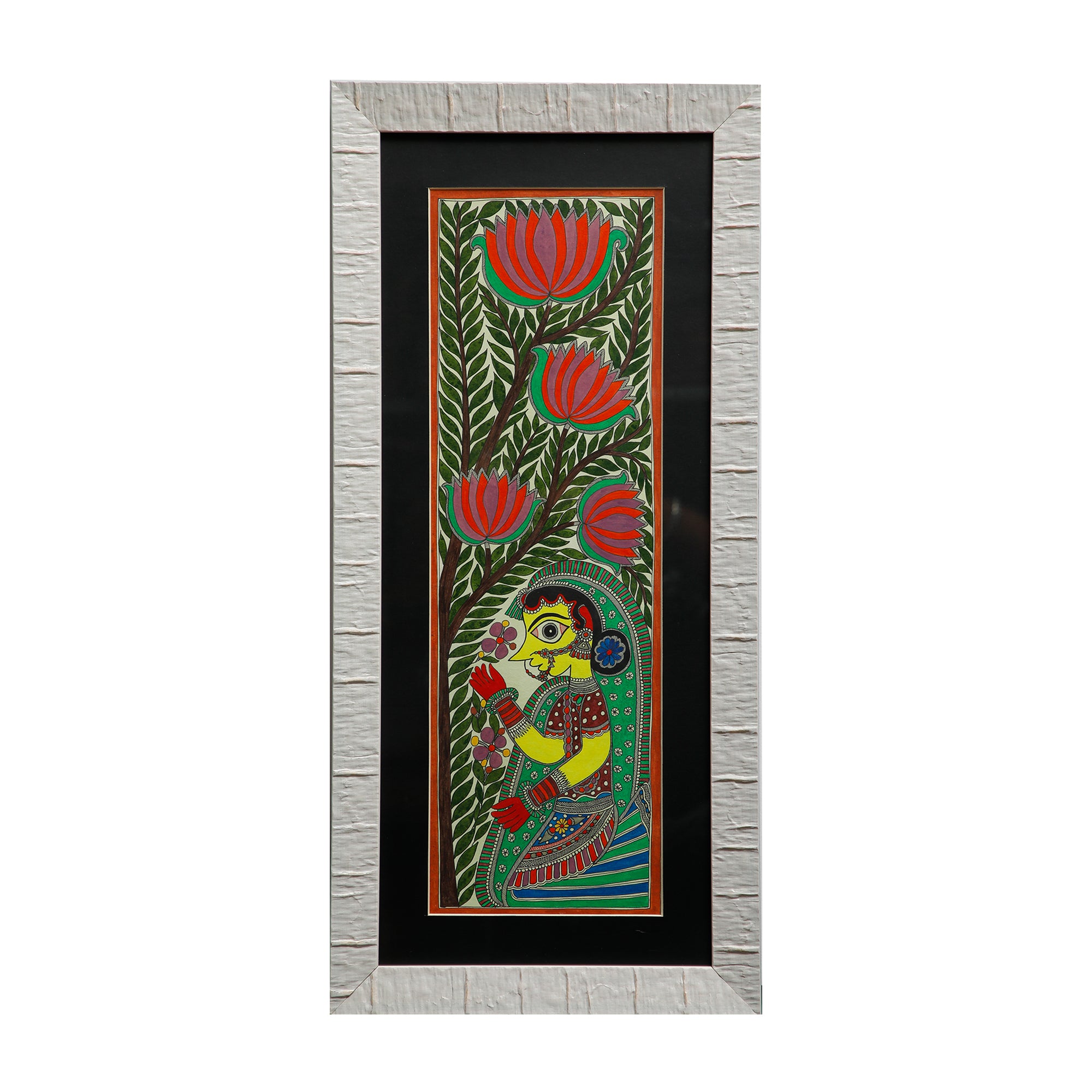Traditionally Lady Art - Madhubani Panting