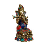 Brass Flute Ganesh