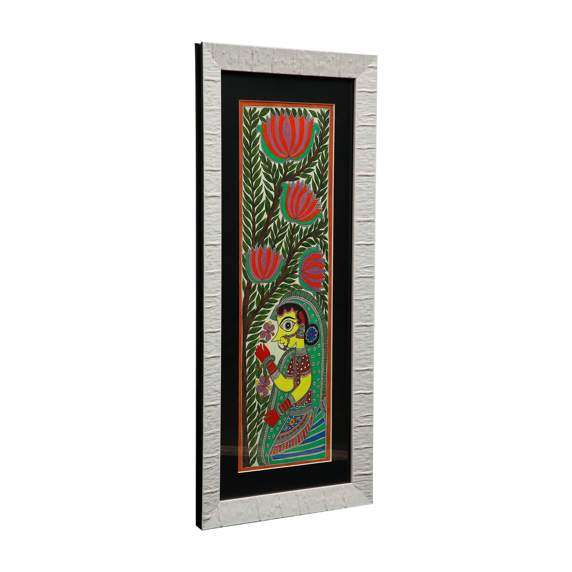Traditionally Lady Art - Madhubani Panting