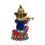 Brass Flute Ganesh