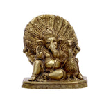 Brass Peacock Ganesh