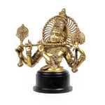 Brass Krishna with Flute