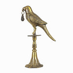Brass Parrot double stand with bell