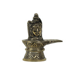 Brass Shivalinga With Shiva Head