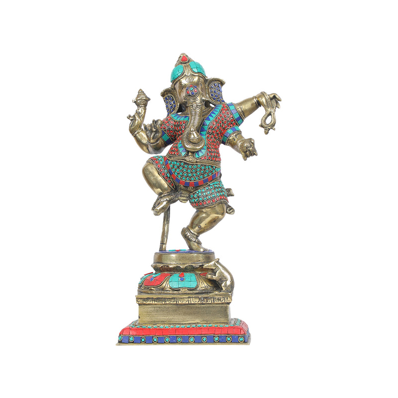 Brass Dancing Ganesha