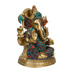 Brass Ganesh Sitting