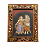 Lady with Musician Canvas Painting