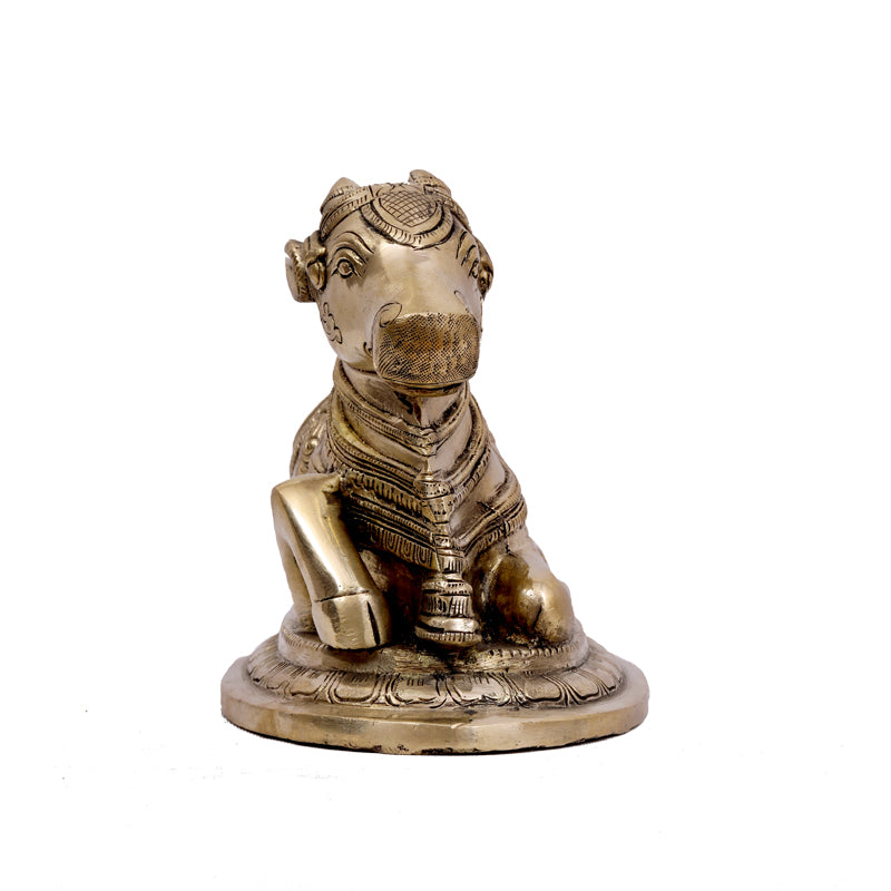Brass Nandi sitting