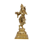 Brass Krishna Standing Idol