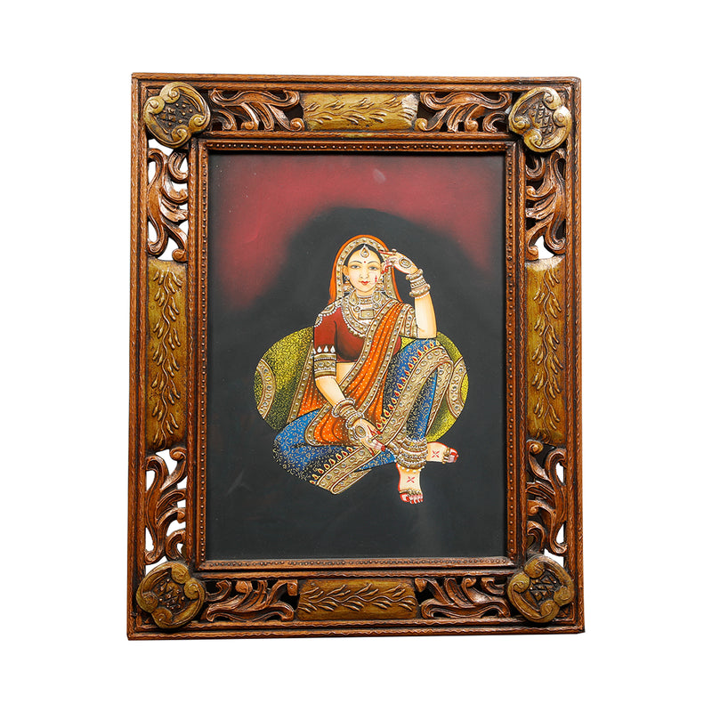 Village Lady Canvas Painting