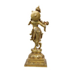 Brass Krishna Standing Idol