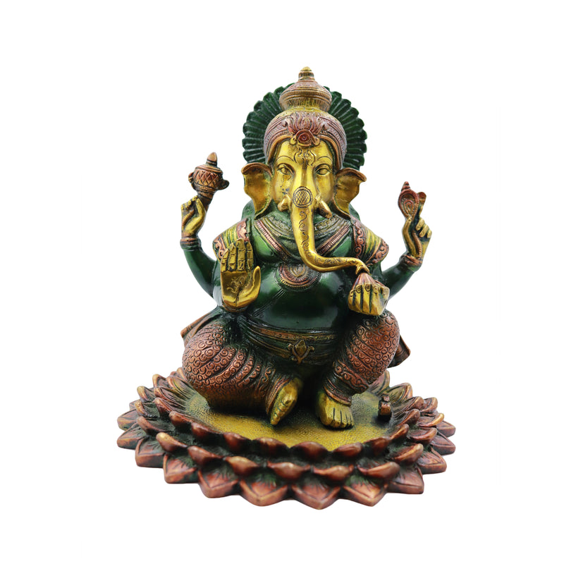 Ganesha Sitting on Lotus