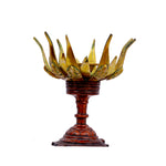 Brass Ganesha Lotus Candle Stand