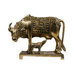 Brass Cow With Calf