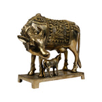 Brass Cow With Calf