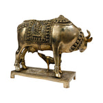 Brass Cow With Calf