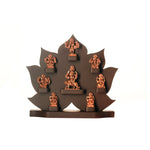 Brass Ashta Ganesha With Frame