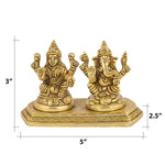 Laxmi Ganesha Sitting On Base