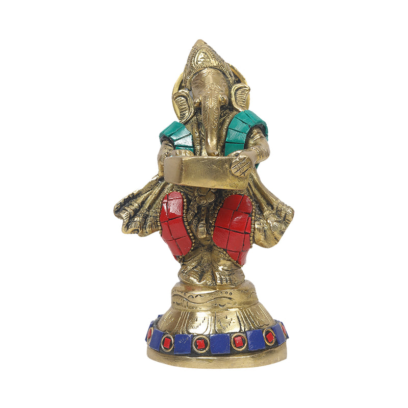 Brass Musical Ganesha