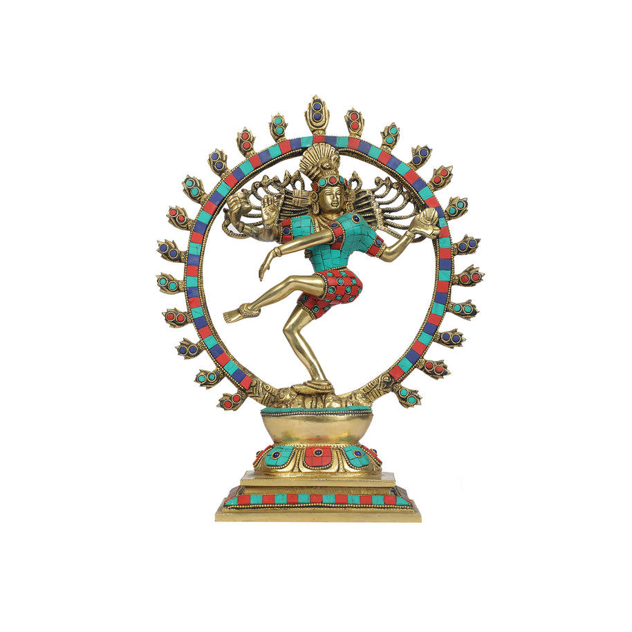 Brass Nataraj stone work