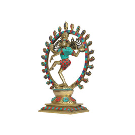 Brass Nataraj stone work