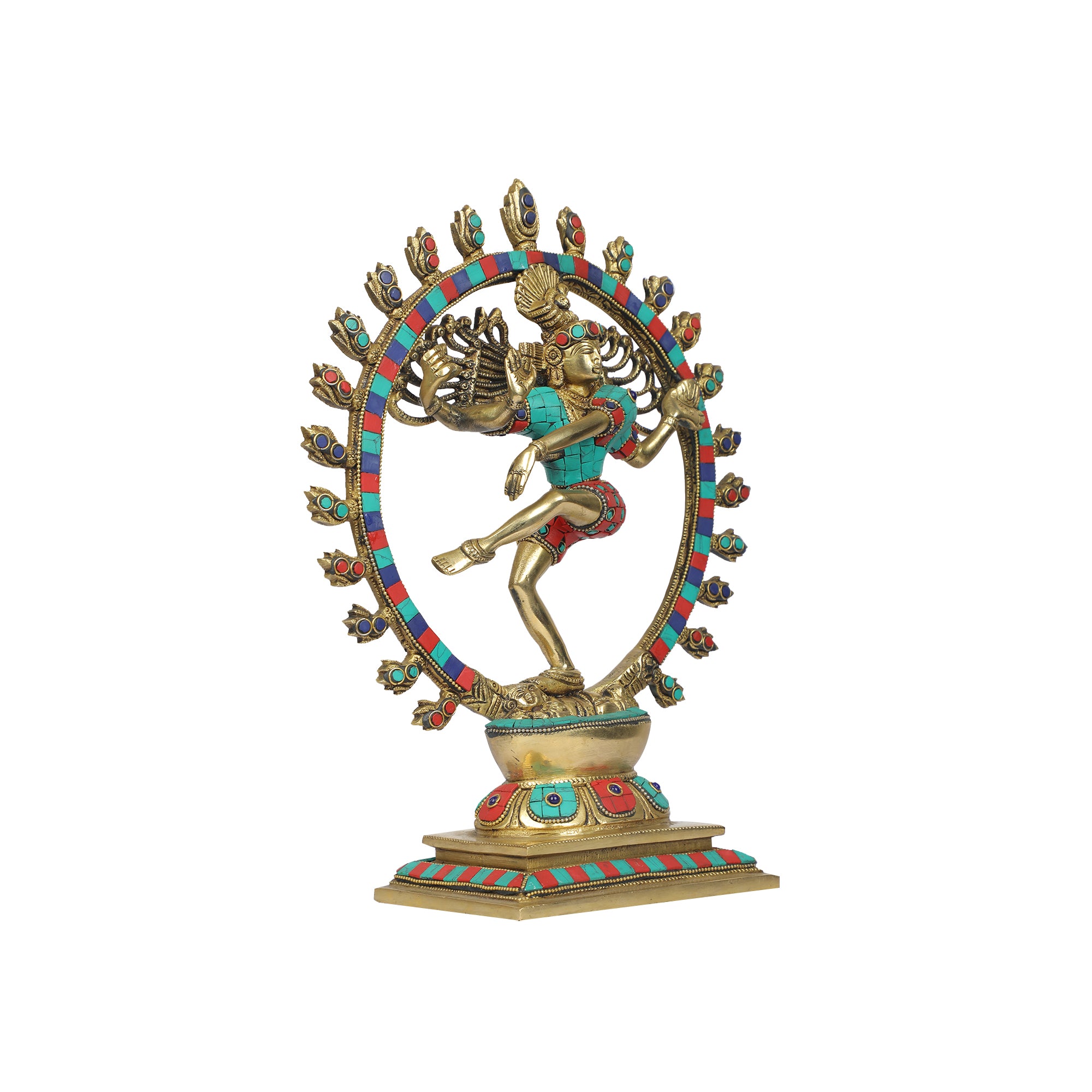 Brass Nataraj stone work