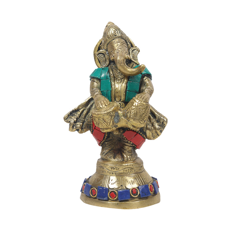 Brass Musical Ganesha