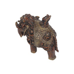 Brass Elephant With Krishna