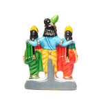 Bhama Rukmini Krishna Clay Dolls