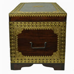 Sheesham Wooden Box With Brass Sheet Work ragaarts.myshopify.com