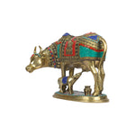 Cow With Calf Stone Work