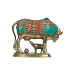 Cow With Calf Stone Work
