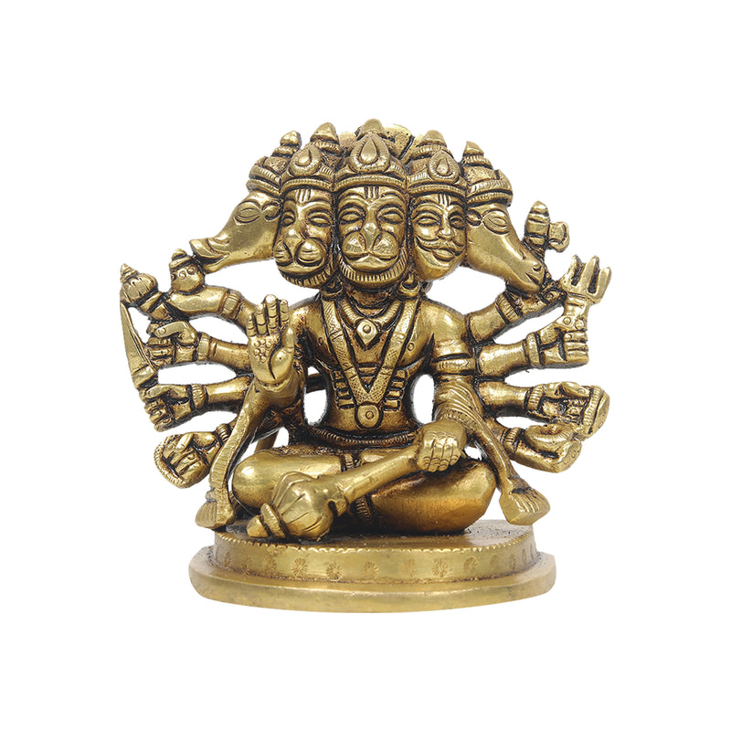 Brass Panchamukhi Hanuman
